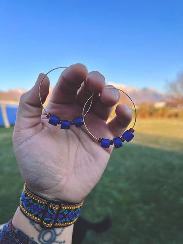 Vintage Trade Bead Hoops