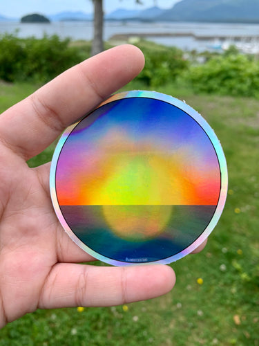 Holo Sunset Sticker