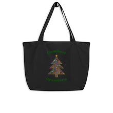 Load image into Gallery viewer, Large Seal Pelt X-Mas Tree Tote Bag