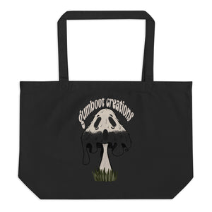 Large Ink Cap Mush Ghost Tote Bag