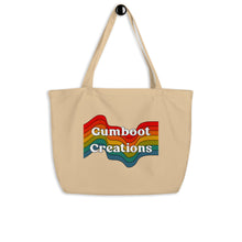 Load image into Gallery viewer, Large 80s Retro Logo organic tote bag