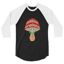 Load image into Gallery viewer, Clown Mush 3/4 sleeve raglan shirt