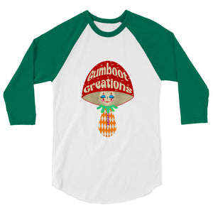 Clown Mush 3/4 sleeve raglan shirt