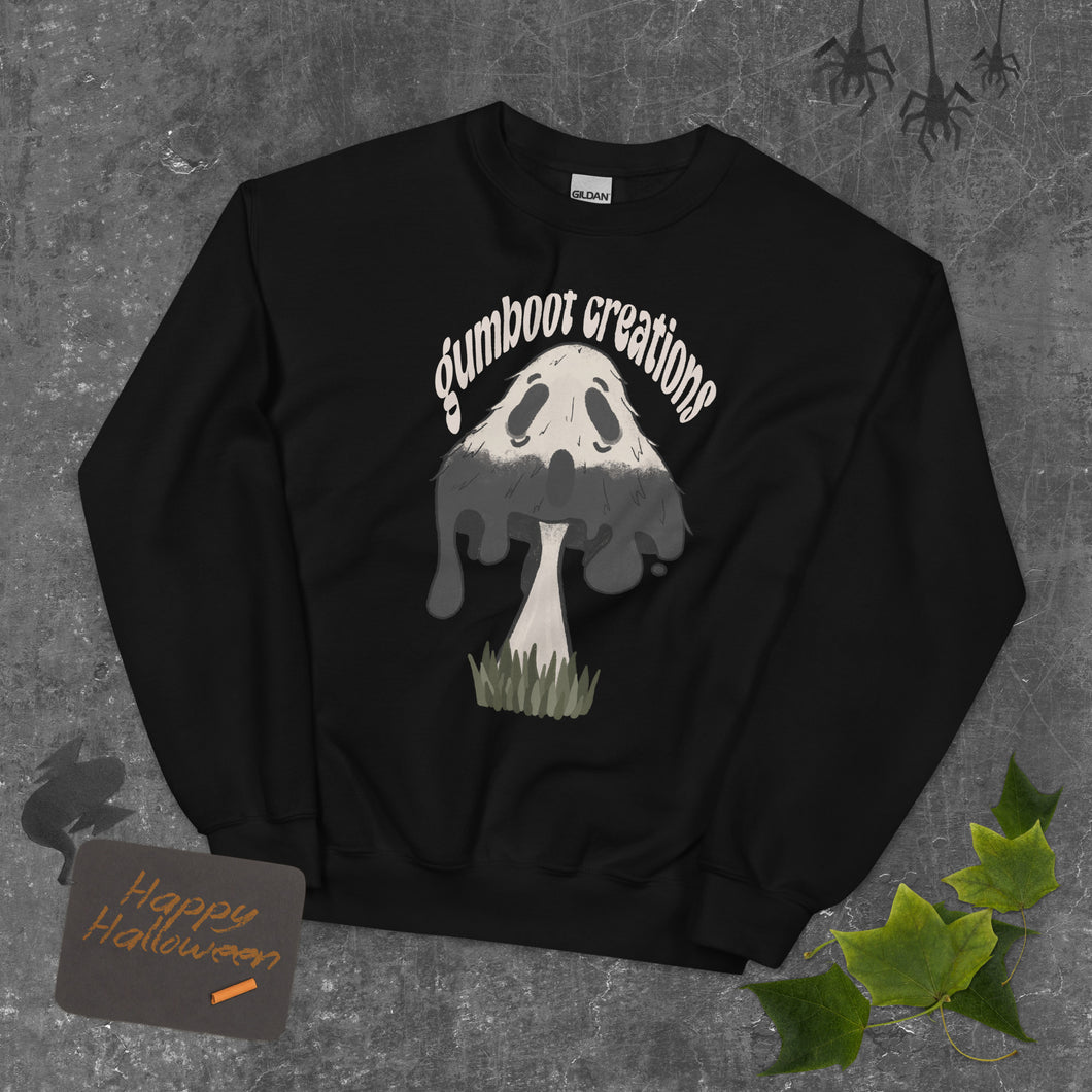 Inky Mush Cap Ghost Unisex Sweatshirt