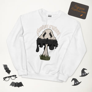 Inky Mush Cap Ghost Unisex Sweatshirt