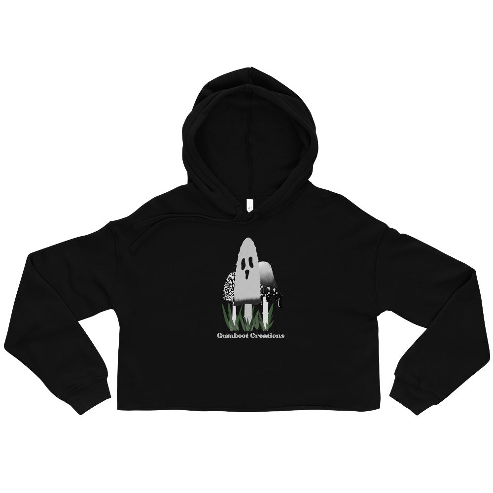 Shaggy Ink Cap Ghostie Crop Hoodie