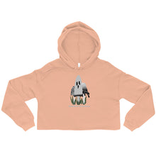 Load image into Gallery viewer, Shaggy Ink Cap Ghostie Crop Hoodie